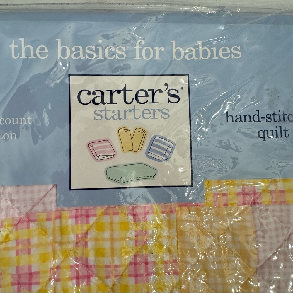 Carter's Baby Hand Stitched Quilt 36" x 42" NEW Vintage Retired - Picture 3 of 16